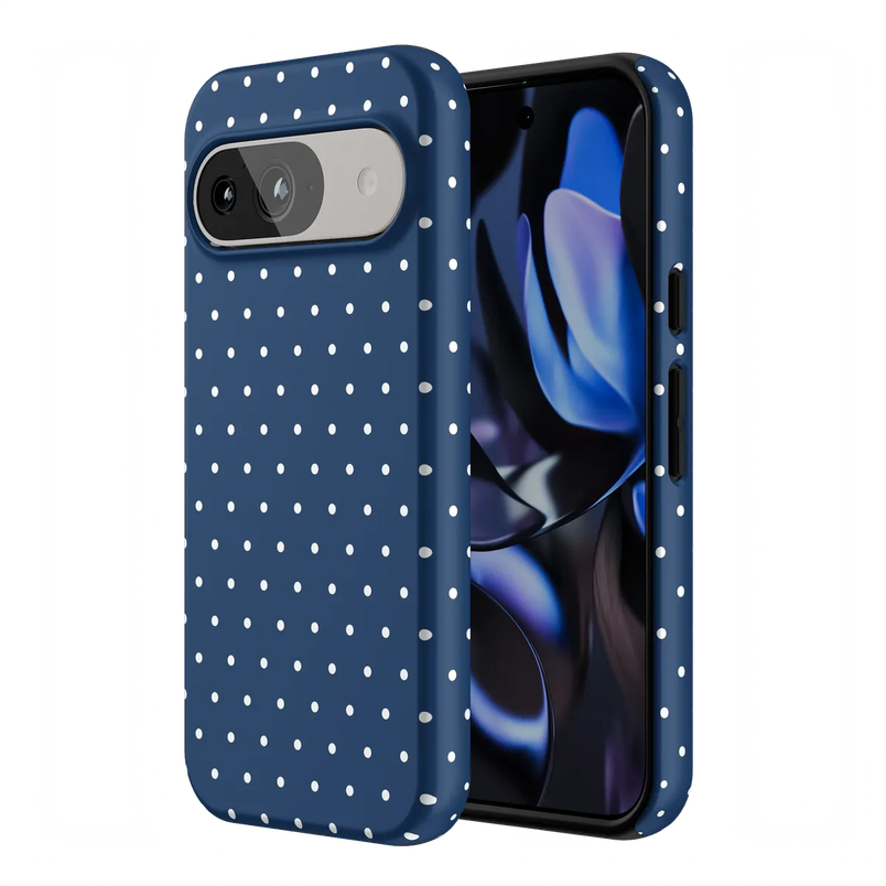 On the Dot | Navy Polka Dot Case