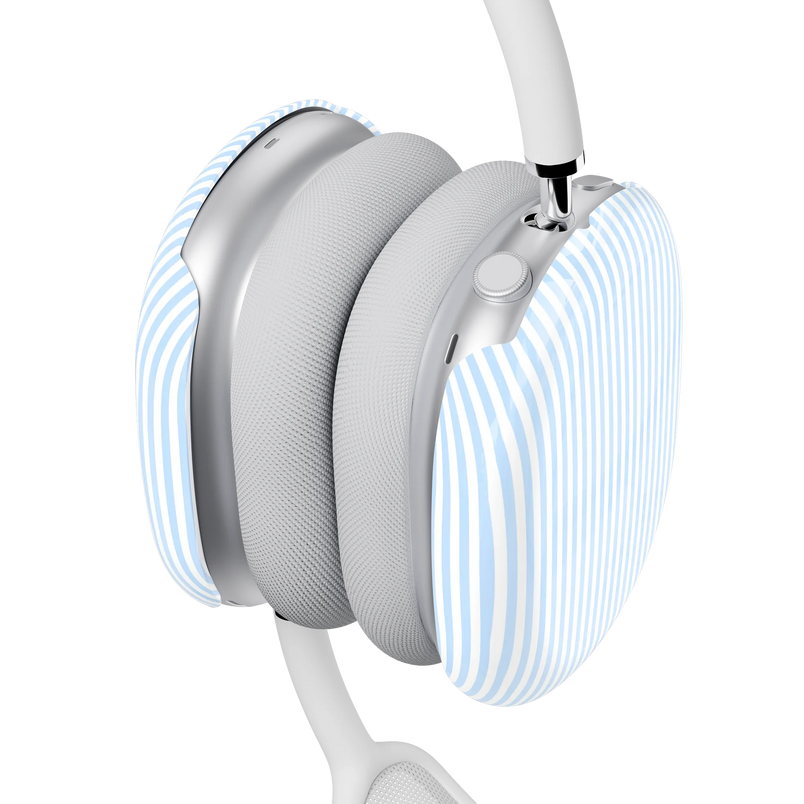Stripes and the City | Light Blue Pinstripe AirPods Max Case