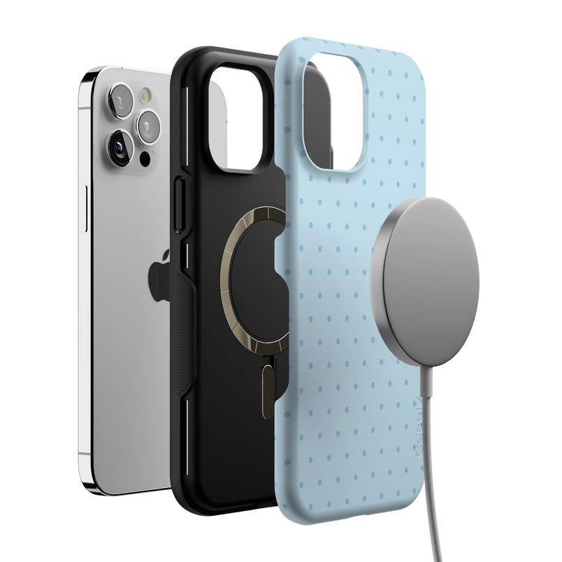 On the Dot | Blue Monochrome Polka Dot Case