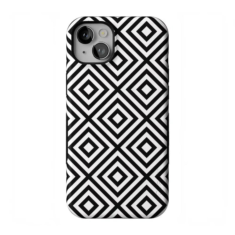 Diamonds | High Contrast Design Case Phone Case Casetry Bold Flex + MagSafe® iPhone 14 Plus