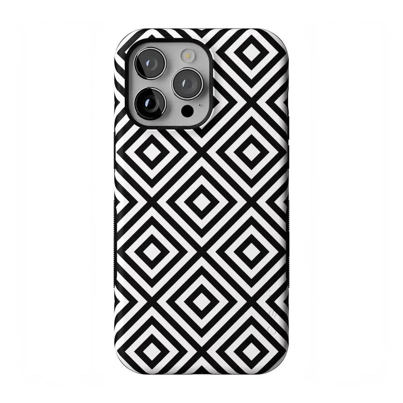 Diamonds | High Contrast Design Case Phone Case Casetry Bold Flex + MagSafe® iPhone 14 Pro Max