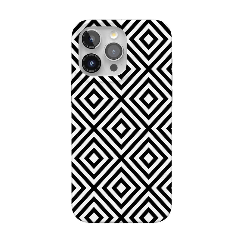 Diamonds | High Contrast Design Case Phone Case Casetry Classic + MagSafe® iPhone 15 Pro Max 