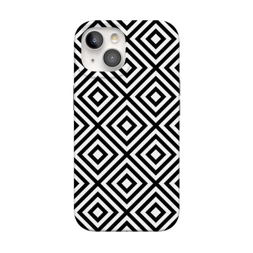 Diamonds | High Contrast Design Case Phone Case Casetry Classic + MagSafe® iPhone 15 