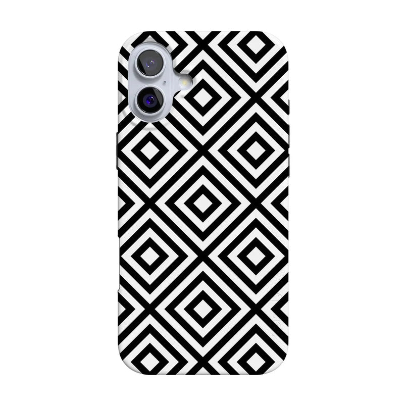 Diamonds | High Contrast Design Case Phone Case Casetry Classic + MagSafe® iPhone 16 