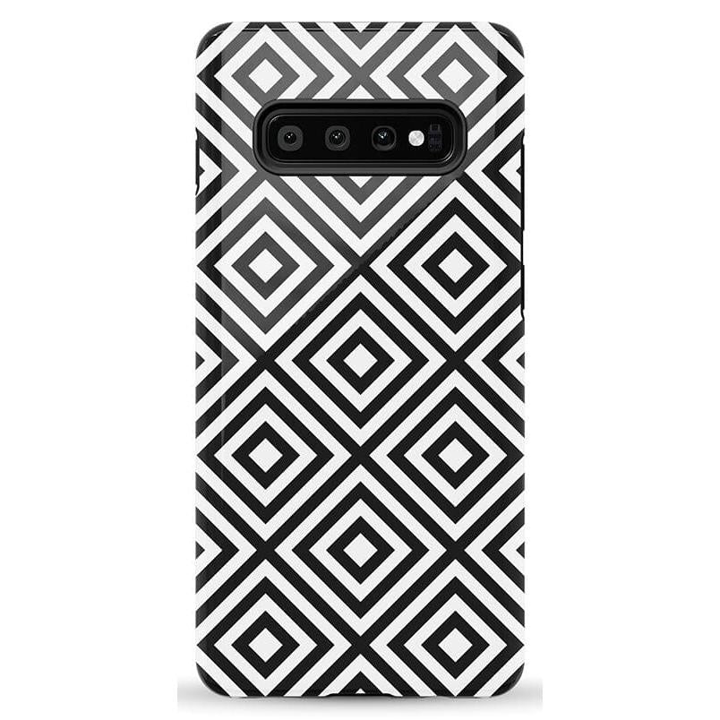 Diamonds | High Contrast Design Case Phone Case Casetry Essential Galaxy S10 Plus
