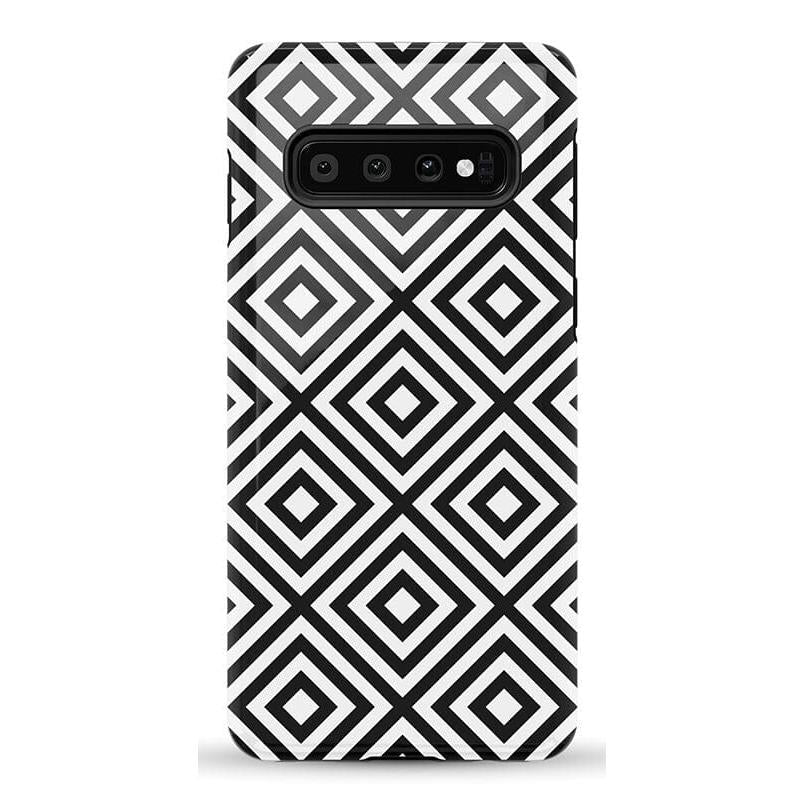 Diamonds | High Contrast Design Case Phone Case Casetry Essential Galaxy S10
