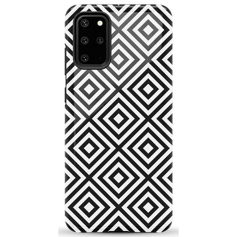 Diamonds | High Contrast Design Case Phone Case Casetry Essential Galaxy S20 Plus