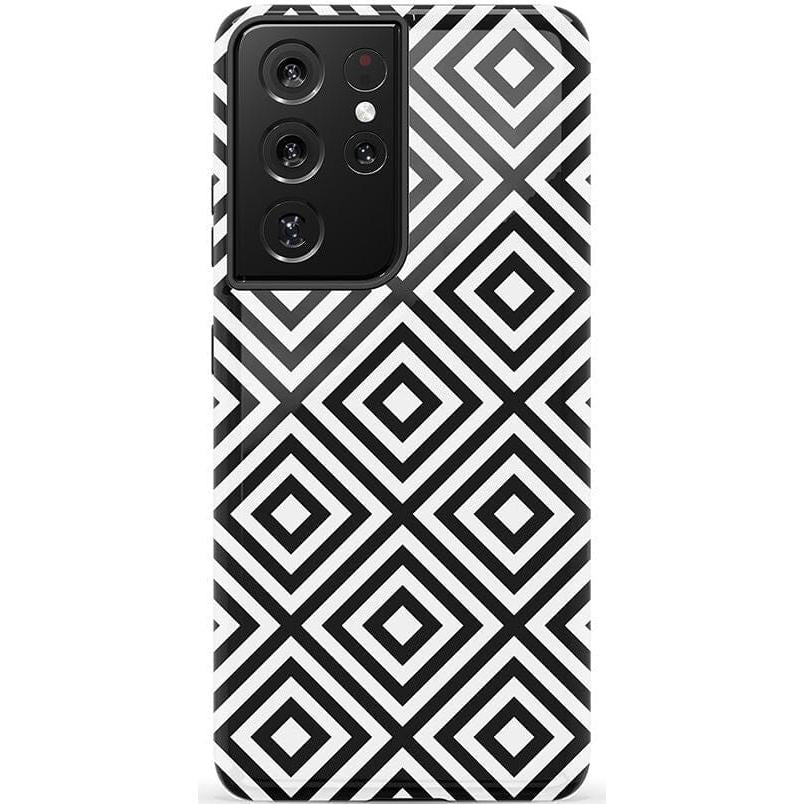 Diamonds | High Contrast Design Case Phone Case Casetry Essential Galaxy S22 Plus