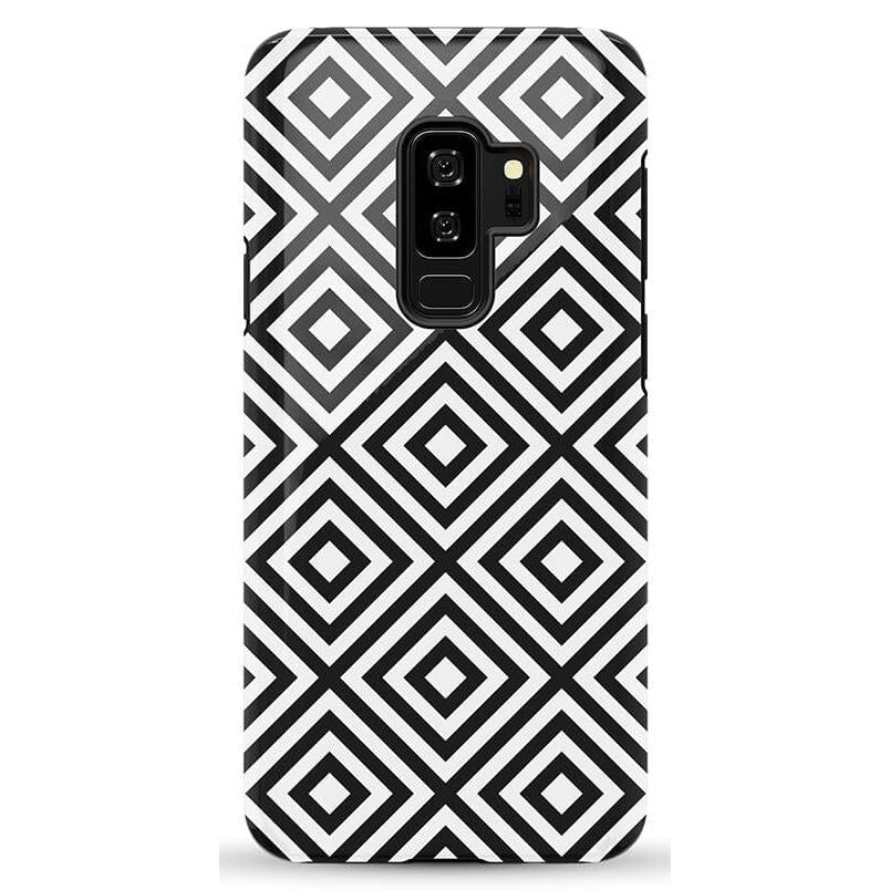 Diamonds | High Contrast Design Case Phone Case Casetry Essential Galaxy S9 Plus
