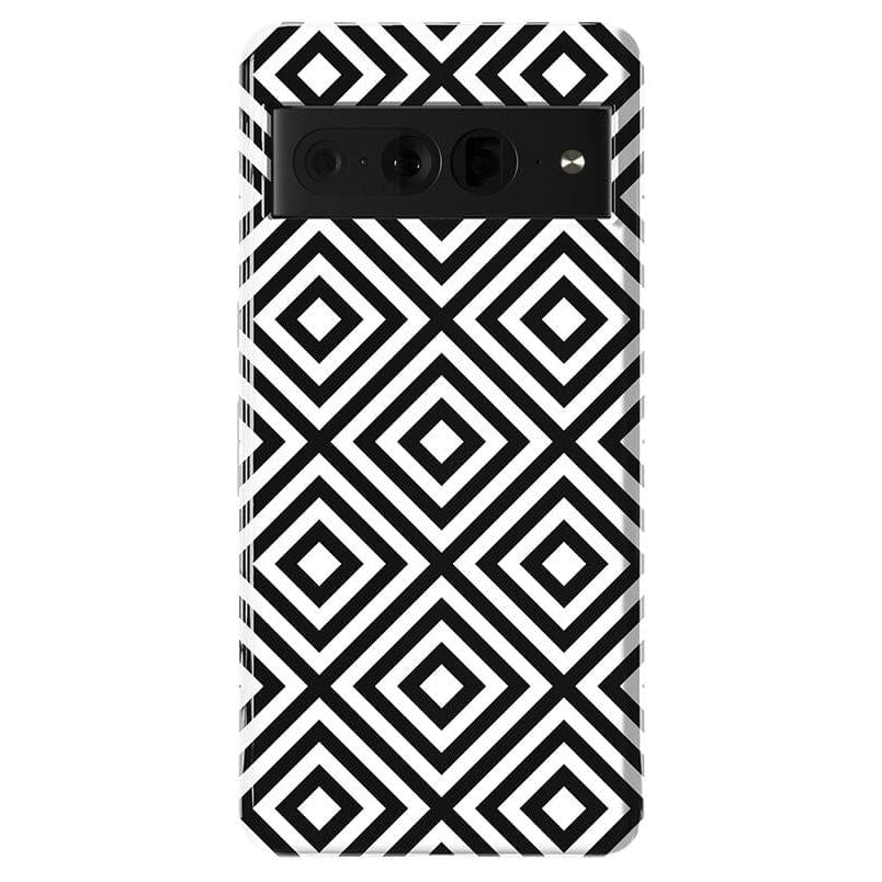 Diamonds | High Contrast Design Case Phone Case Casetry Essential Google Pixel 7 Pro