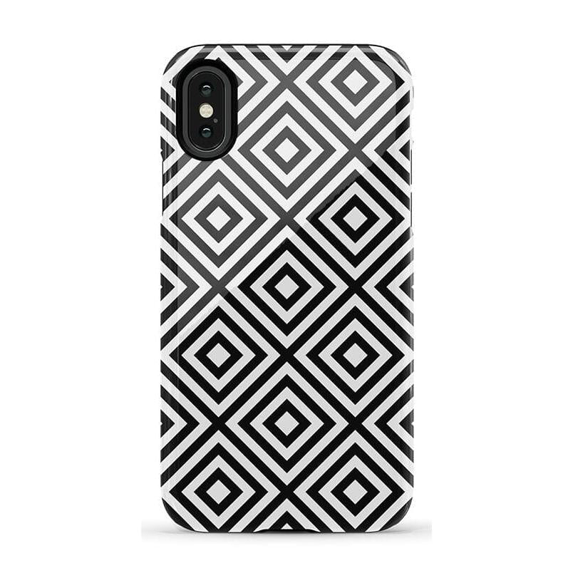 Diamonds | High Contrast Design Case Phone Case Casetry Essential iPhone X / XS 