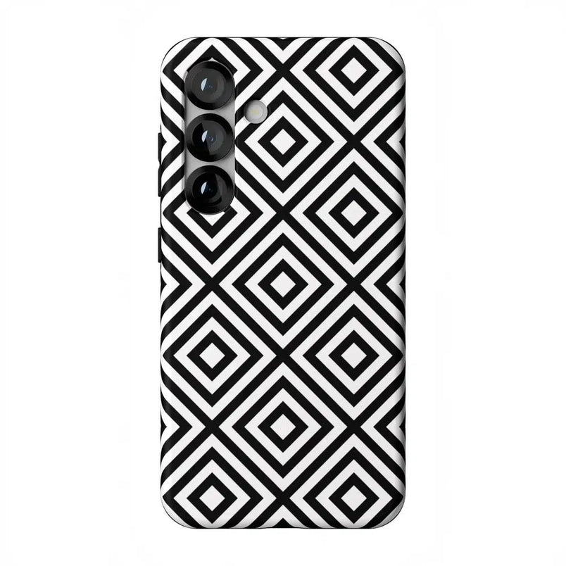 Diamonds | High Contrast Design Case Phone Case Casetry Essential + MagSafe® Galaxy S25
