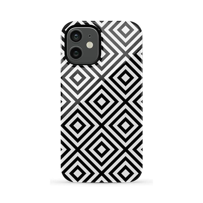 Diamonds | High Contrast Design Case Phone Case Casetry Essential iPhone 12 Mini