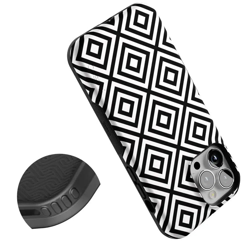 Diamonds | High Contrast Design Case Phone Case Casetry 