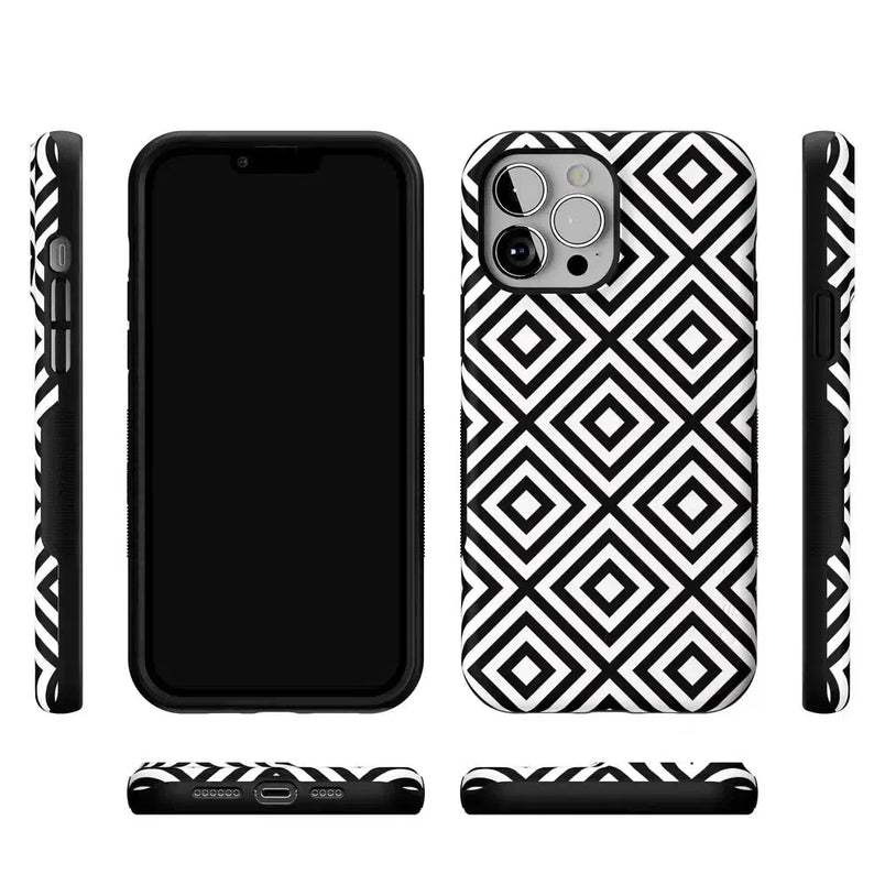 Diamonds | High Contrast Design Case Phone Case Casetry 