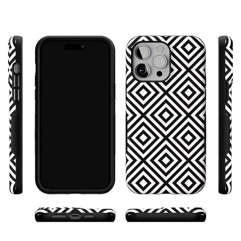 Diamonds | High Contrast Design Case Phone Case Casetry 