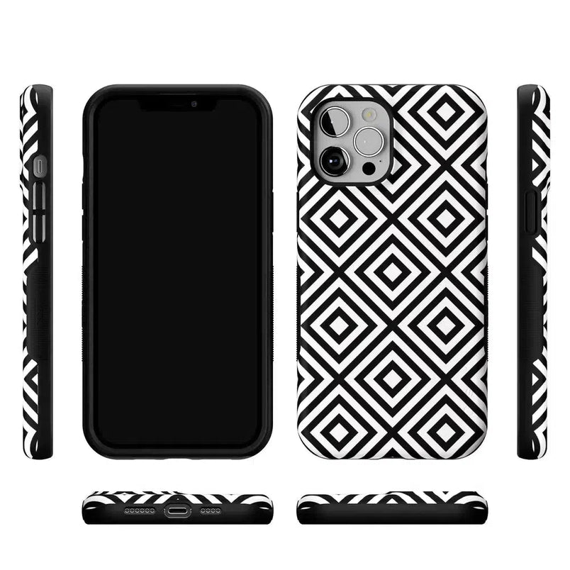Diamonds | High Contrast Design Case Phone Case Casetry 