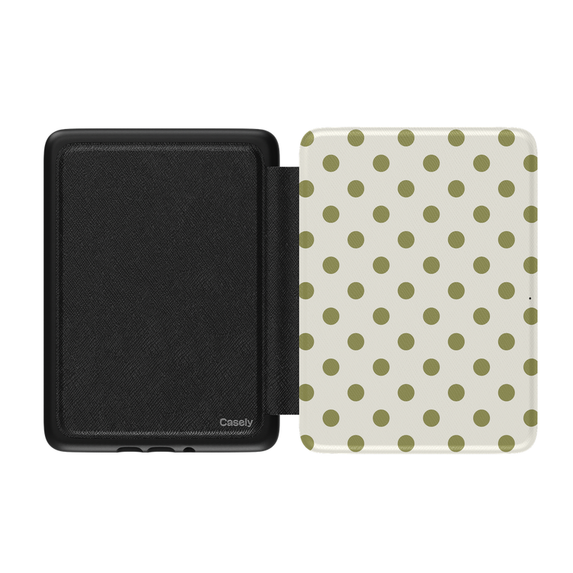 Spotted in SoHo | Green Polka Dot Kindle Case