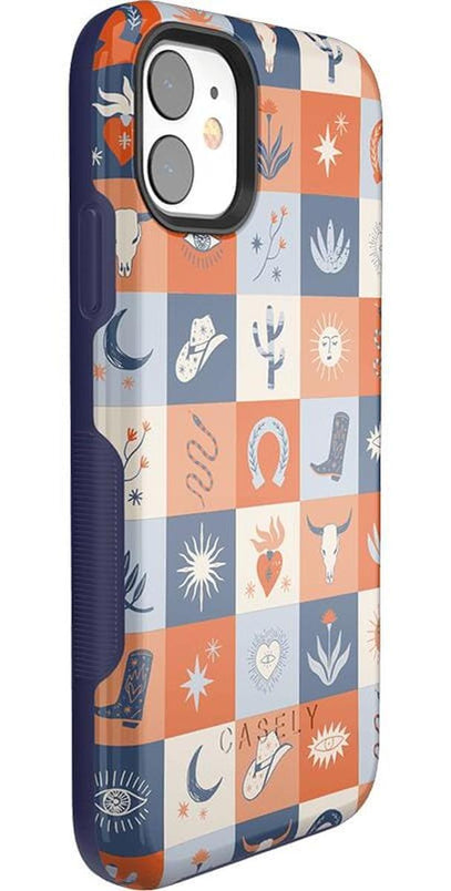 Dirt Road Chic | Western Squares Case iPhone Case get.casely 