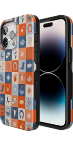 Dirt Road Chic | Western Squares Case iPhone Case get.casely