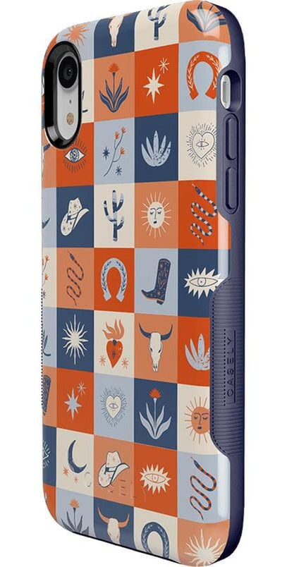 Dirt Road Chic | Western Squares Case iPhone Case get.casely 