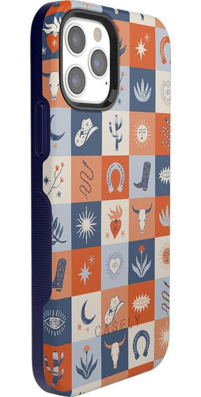 Dirt Road Chic | Western Squares Case iPhone Case get.casely 
