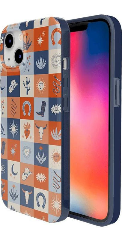 Dirt Road Chic | Western Squares Case iPhone Case get.casely 