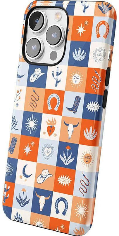 Dirt Road Chic | Western Squares Case iPhone Case get.casely 