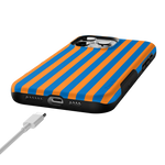 Go New York | Blue & Orange Stripes Case