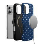 On the Dot | Navy Polka Dot Case