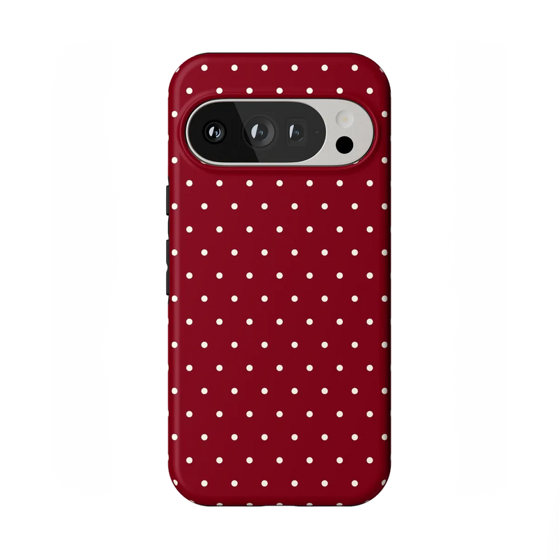 On the Dot | Maroon Polka Dot Case
