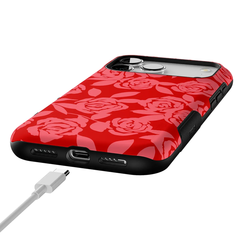 Final Rose | Red & Pink Floral Case
