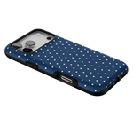 On the Dot | Navy Polka Dot Case
