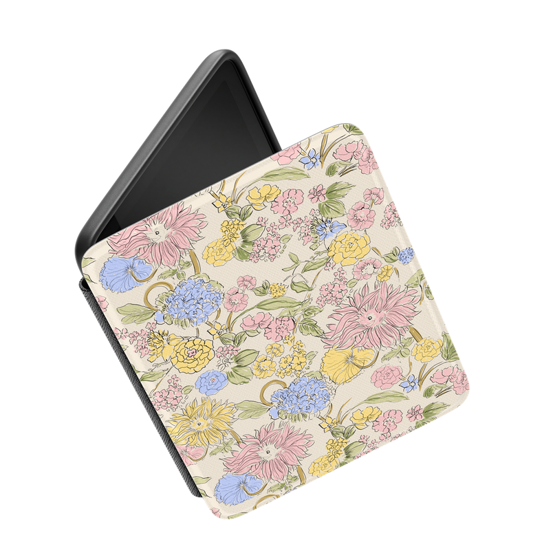 Prairie Blooms | Pastel Floral Kindle Case