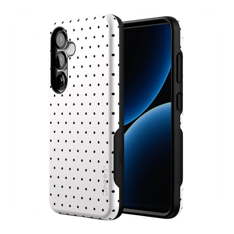 On the Dot | White Polka Dot Case