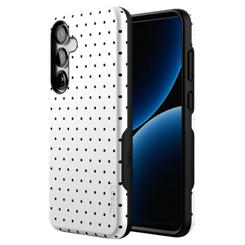 On the Dot | White Polka Dot Case