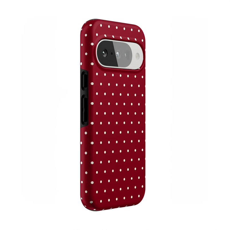 On the Dot | Maroon Polka Dot Case