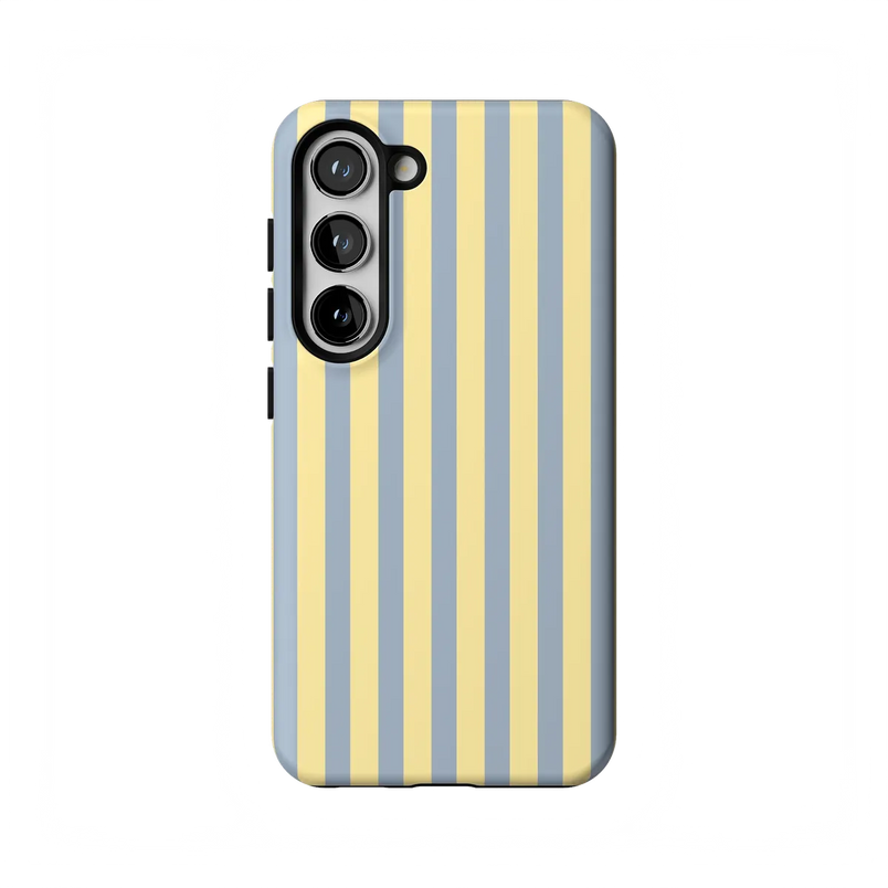 Coastline Stripes | Blue & Yellow Case - Galaxy S23