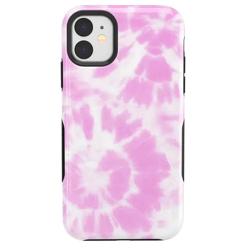 Down for Whatever | Light Pink Tie Dye Case iPhone Case get.casely Bold iPhone 11 