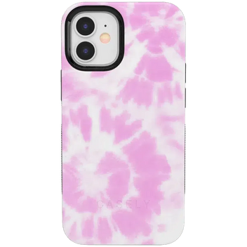 Down for Whatever | Light Pink Tie Dye Case iPhone Case get.casely Bold iPhone 12 Mini 