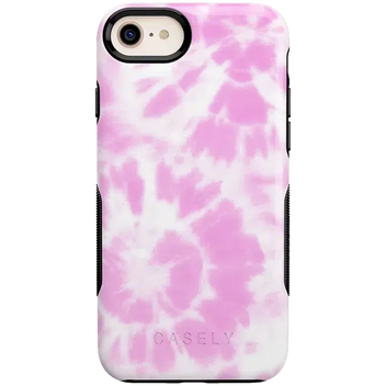 Down for Whatever | Light Pink Tie Dye Case iPhone Case get.casely Bold iPhone SE (2020 & 2022) 