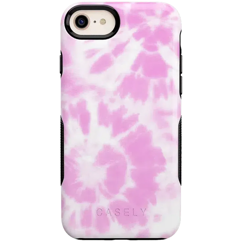 Down for Whatever | Light Pink Tie Dye Case iPhone Case get.casely Bold iPhone SE (2020 & 2022) 