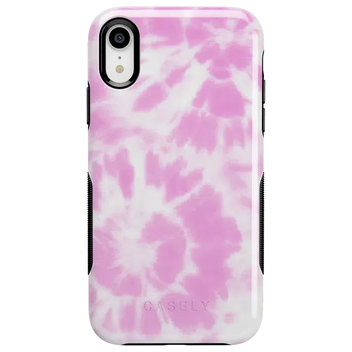 Down for Whatever | Light Pink Tie Dye Case iPhone Case get.casely Bold iPhone XR 