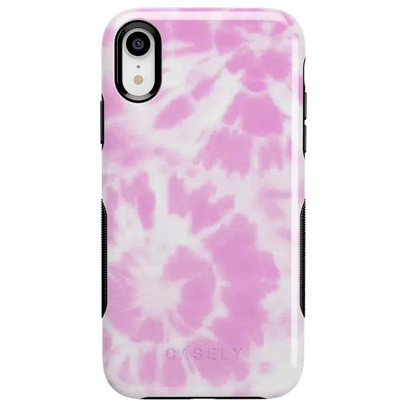Down for Whatever | Light Pink Tie Dye Case iPhone Case get.casely Bold iPhone XR 