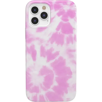 Down for Whatever | Light Pink Tie Dye Case iPhone Case get.casely Classic iPhone 12 Pro 