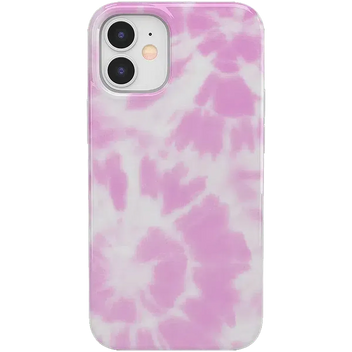 Down for Whatever | Light Pink Tie Dye Case iPhone Case get.casely Classic iPhone 12 Mini 