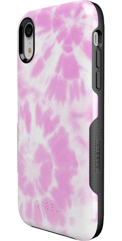 Down for Whatever | Light Pink Tie Dye Case iPhone Case get.casely 