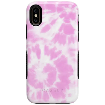 Down for Whatever | Light Pink Tie Dye Case iPhone Case get.casely 