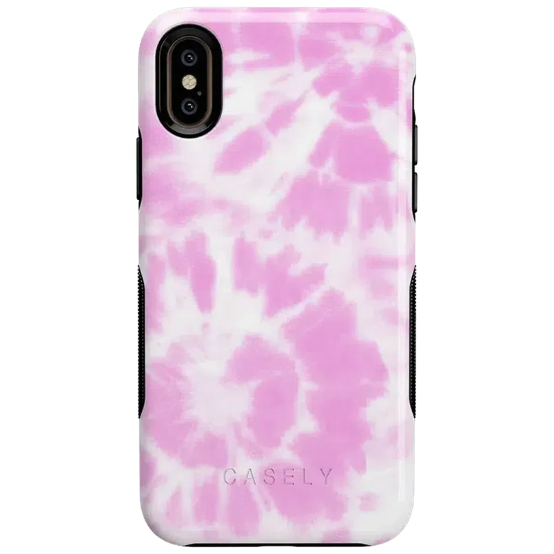 Down for Whatever | Light Pink Tie Dye Case iPhone Case get.casely 