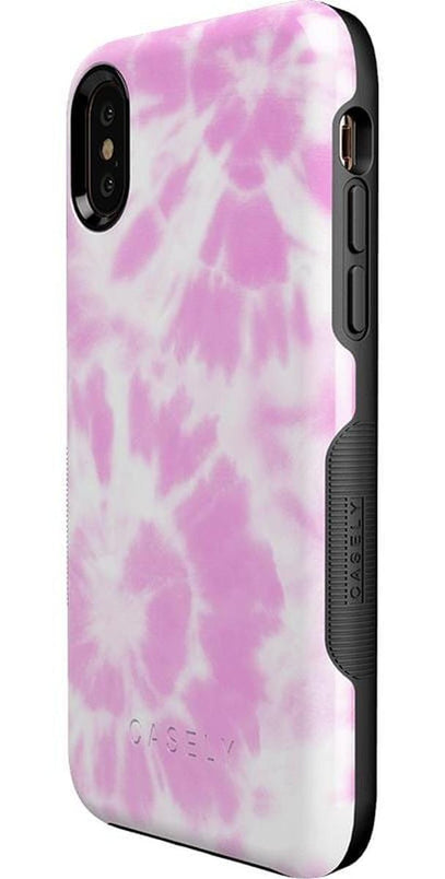 Down for Whatever | Light Pink Tie Dye Case iPhone Case get.casely 